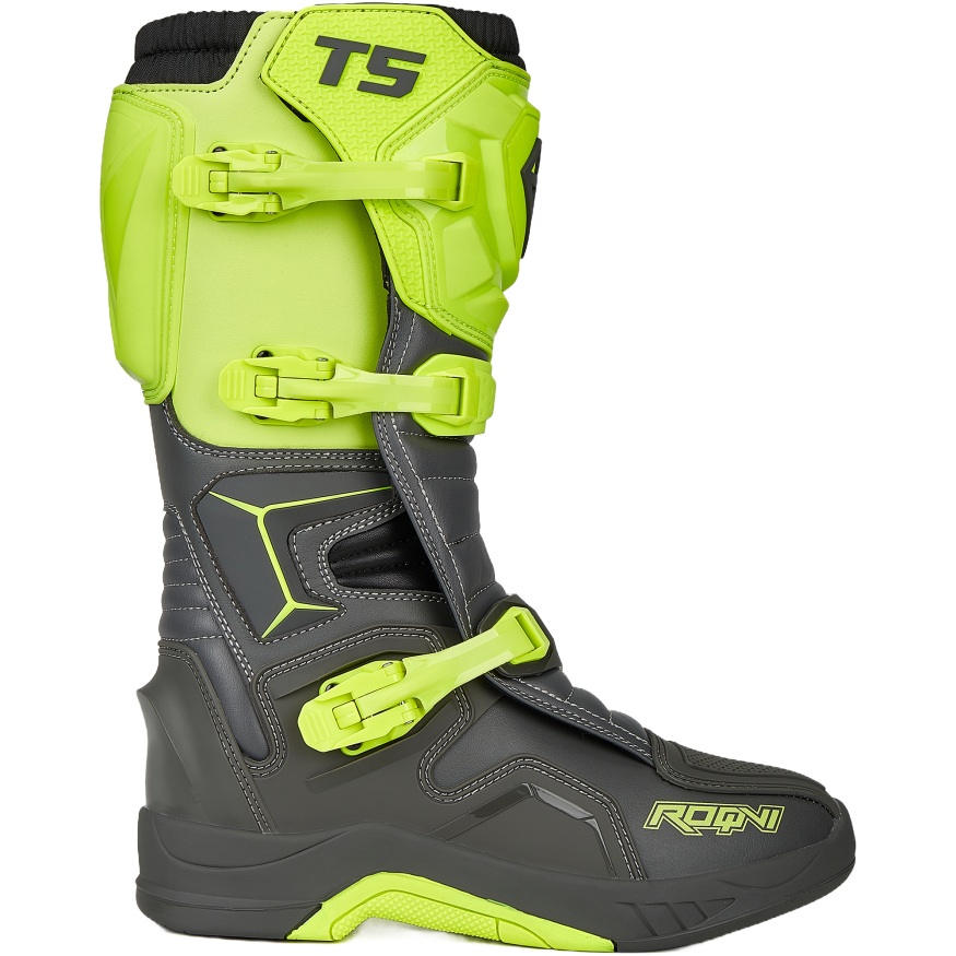 Мотоботы ROQVI T5 Neon Green