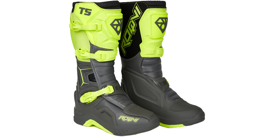 Мотоботы ROQVI T5 Neon Green