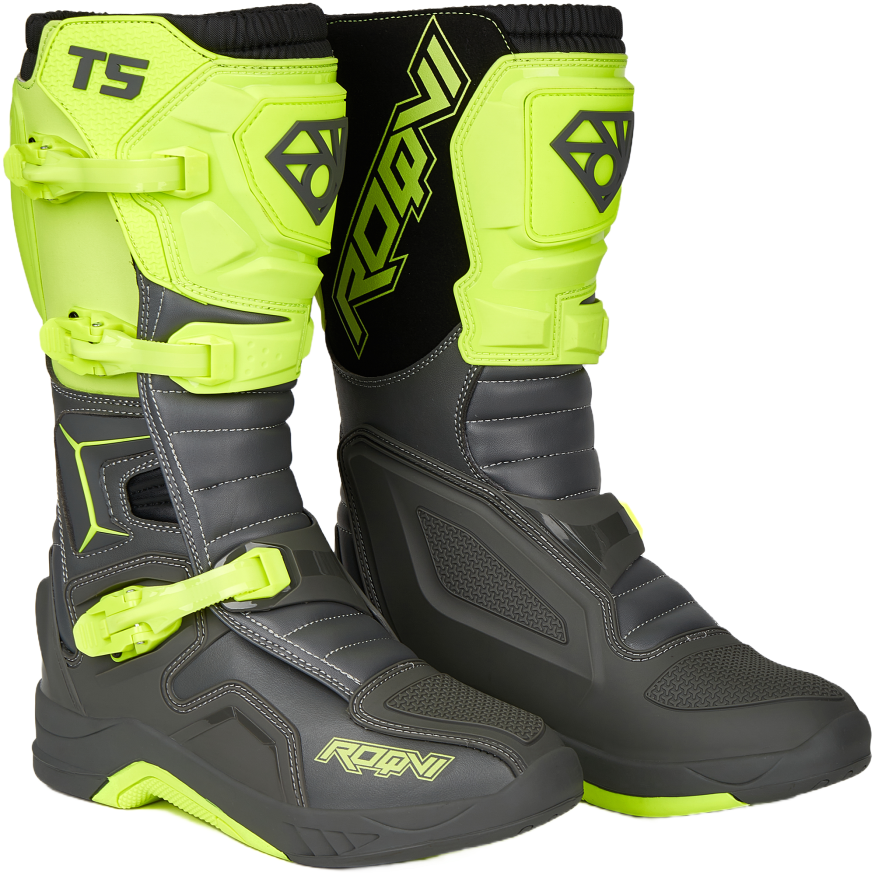 Мотоботы ROQVI T5 Neon Green